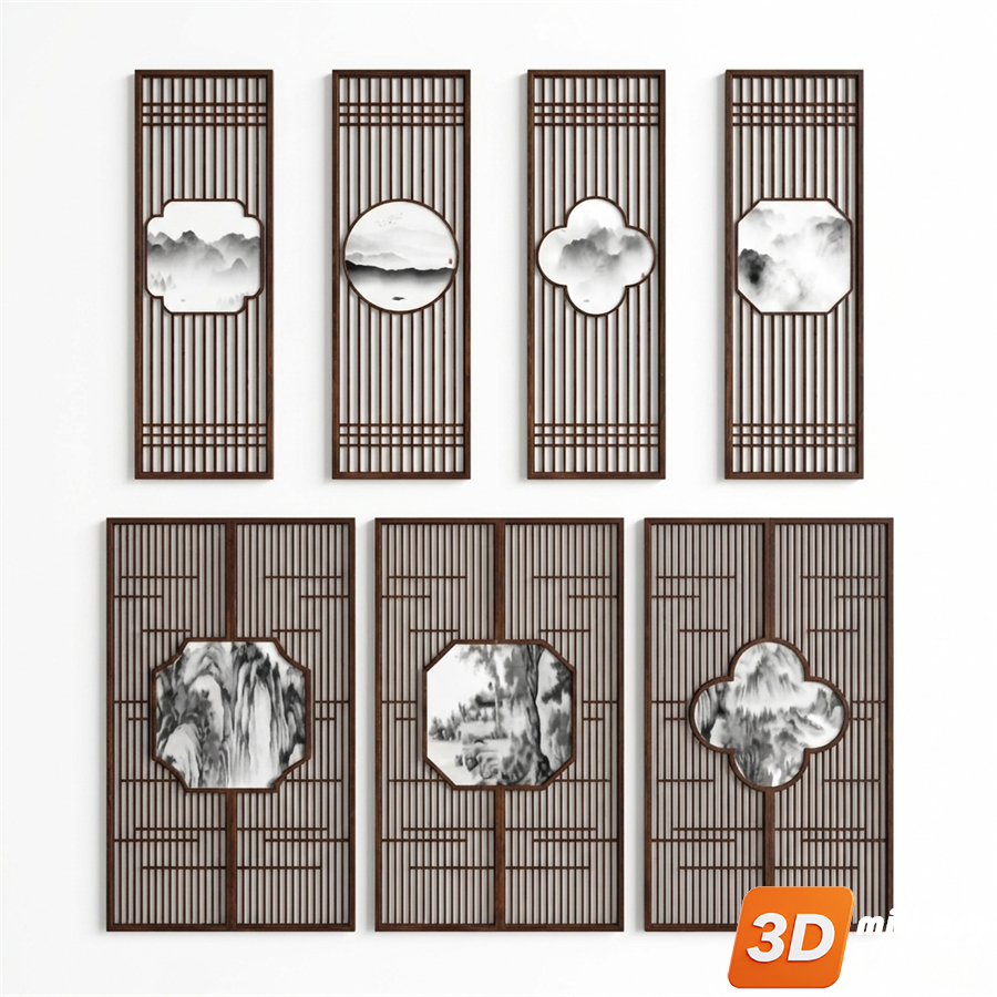 Folding screen Skp Files 